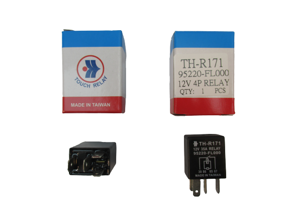 Era / Blue / Elantra / Getz / Starex Güç Rolesi 12V ( 4 Pin 35A Siyah )