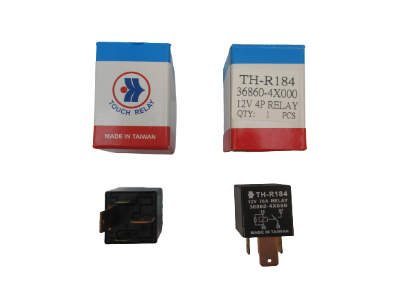 H100 / İ.20 / Santa Fe / Tucson Isıtma Rolesi 12V ( 4 Pin 70A Siyah )