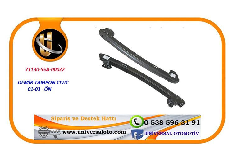 Honda Demir Tampon Cıvıc 01-03 Ön