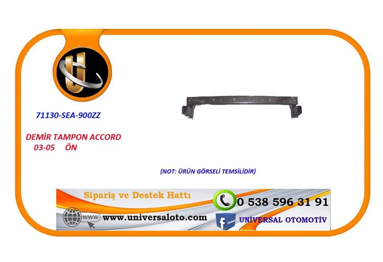 Honda Demir Tampon Accord 03-05 Ön