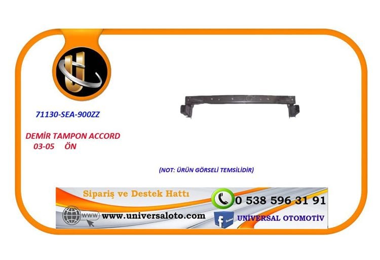 Honda Demir Tampon Accord 03-05 Ön