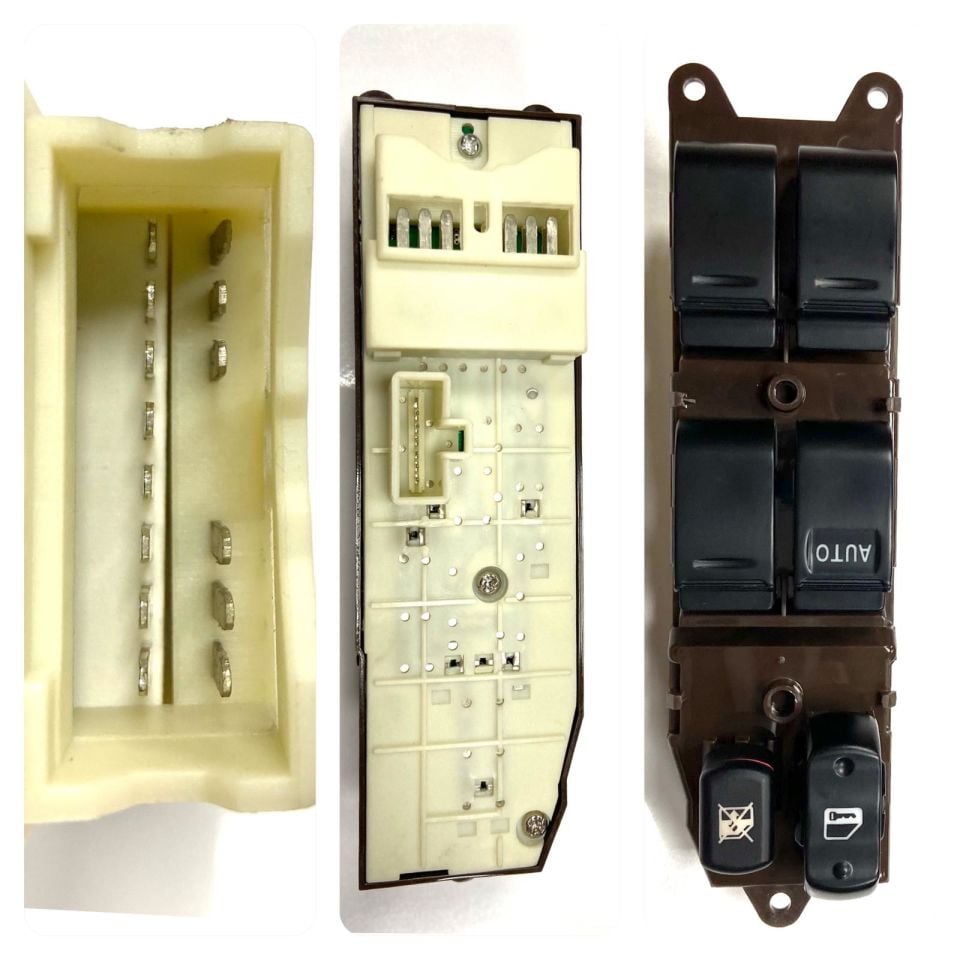 Toyota  Düğme Cam Açma Landcruser 02-09 Ön Sol (Dörtlü)