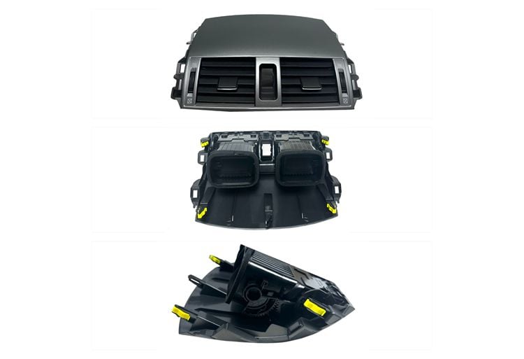 Toyota Izgara Kalorifer Corolla 07-12 Orta (Gümüş Gri)